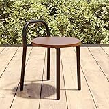 JNTFNE Moderner, stapelbarer Metall-Gartenstuhl – niedrige Rückenlehne für drinnen und draußen, Farbe 2, 1 Stück, langlebiges und stilvolles Gartenmöbelstück, platzsparendes Design