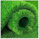 Kunstrasen Teppich Außen Kunstrasenteppich, Natürlich Aussehende Künstliche Fußmatte, Rutschfester Astro-Rasenteppich Mit Drainagelöchern, For Balkon, Terrasse, Hof, Grasunterlage For Haustiere Und Hu