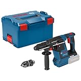 Bosch Professional 18V System Akku Bohrhammer GBH 18V-26 F (2.6 Joule, SDS plus, Bohren & Meißeln, KickBack Control, inkl. Schnellspannbohrfutter 13mm, Zusatzhandgriff, L-BOXX)