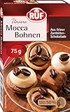 RUF Mocca-Bohnen aus feiner Zartbitter-Schokolade, zum Verzieren von Sahne-Torten, Kaffee-Desserts & Eis-Kaffee, mit mind. 50% Kakaoanteil, 1 x 75g