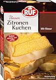 RUF Zitronen-Kuchen, Backmischung mit Zitronen-Glasur, fruchtig frisch mit natürlichem Zitronen-Aroma für einen saftigen Rührkuchen