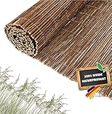Coradoma Weidenmatte Sichtschutz in 12 Größen | 120x500 cm | Sichtschutzmatte aus Weide für Balkon, Garten und Terrasse | natürlicher Zaun Sichtschutz Balkonsichtschutz Lärmschutz Windschutz